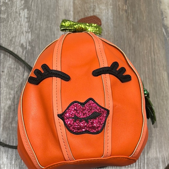 Betsy Johnson Pumpkin Purse Pocketbook - Picture 5 of 7